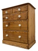 19th century pitch pine chest