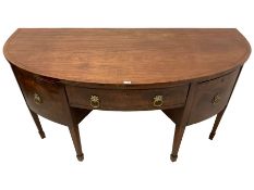 George III mahogany demi-lune sideboard