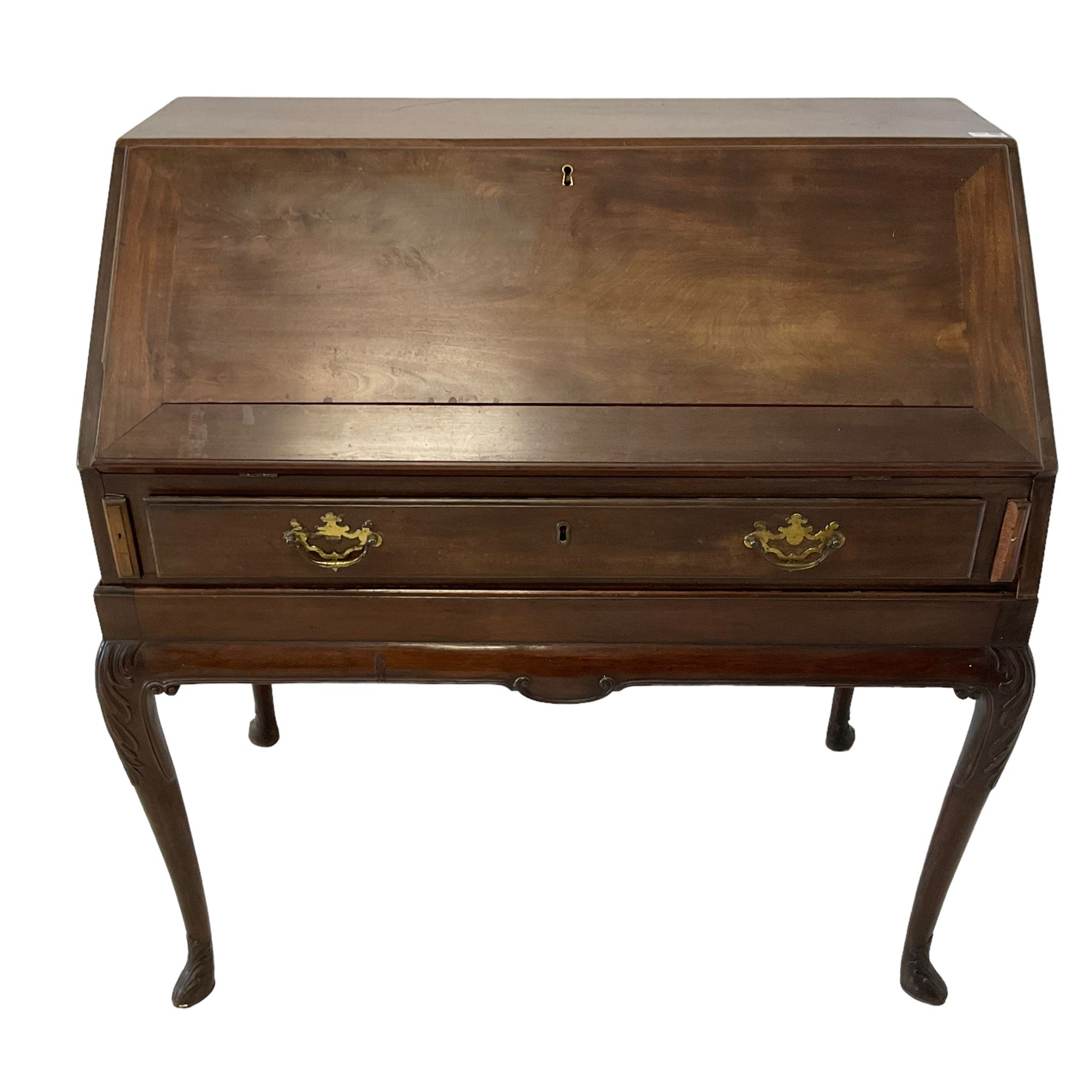 Georgian mahogany fall-front bureau - Image 8 of 8