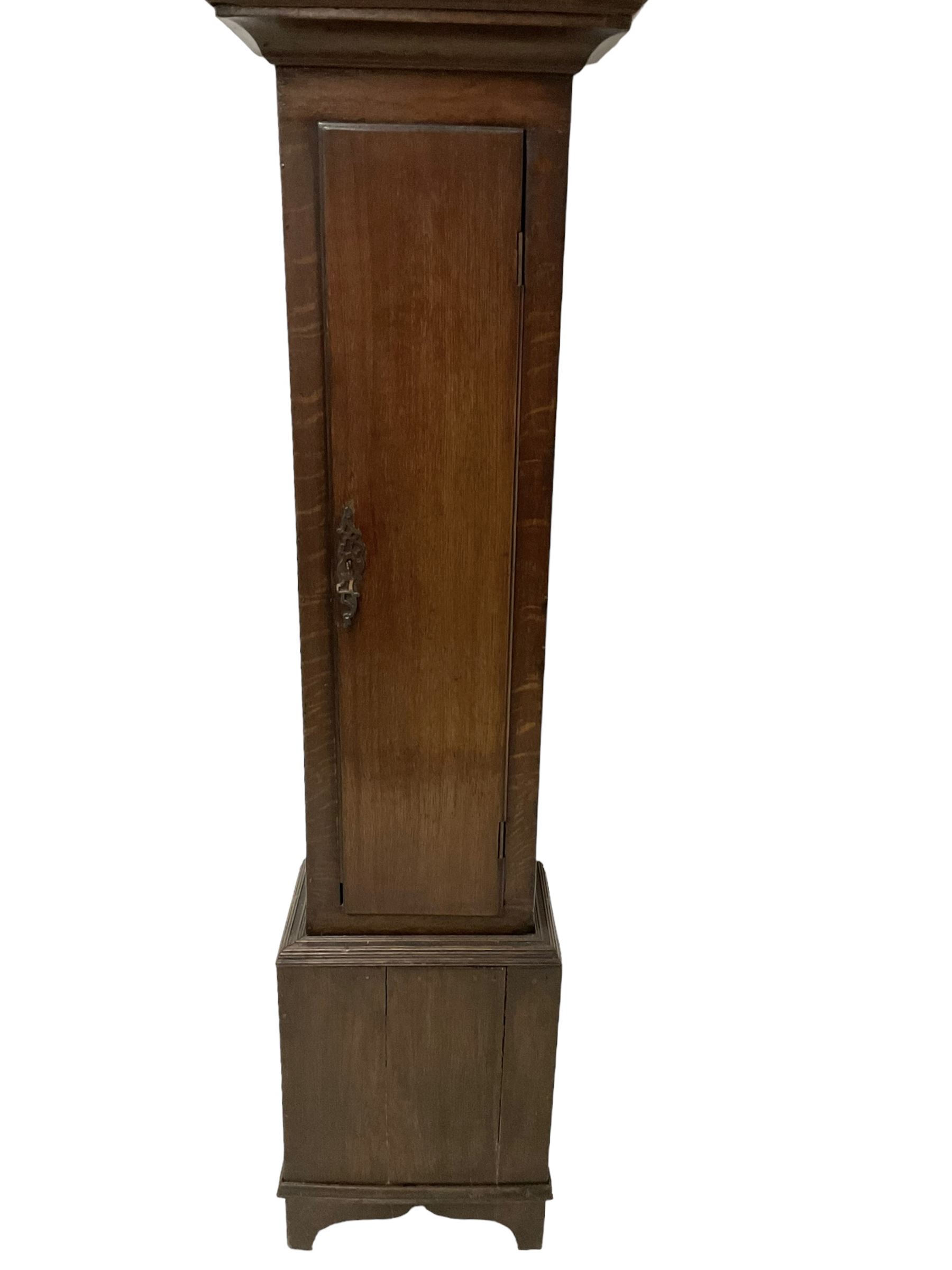 Robert Parkinson of Lancaster - an early George II oak cased 30 hr longcase clock - Image 5 of 7