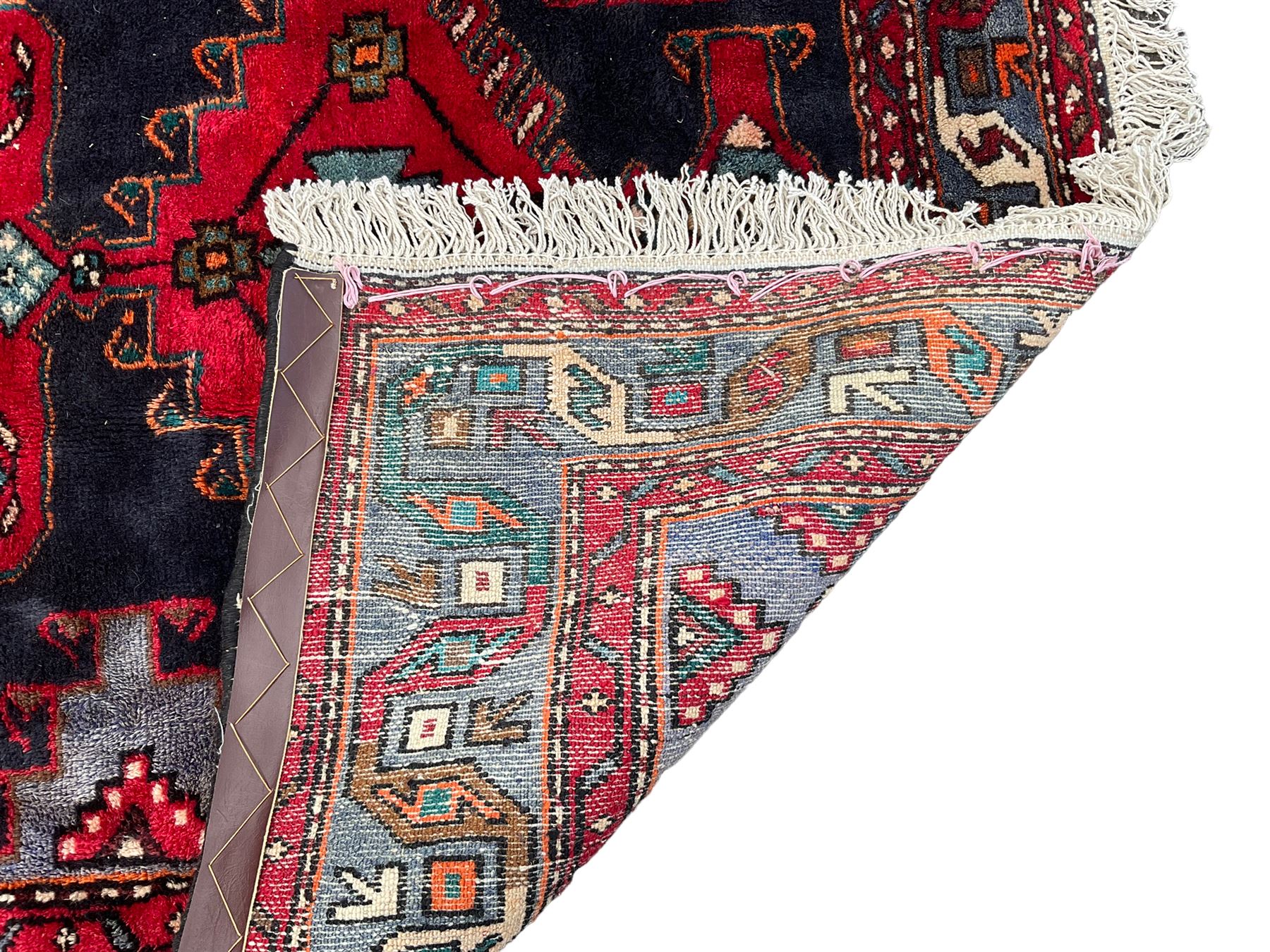 Persian Hamadan indigo ground rug - Image 4 of 4