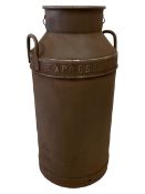 Express Dairy Co. Ltd. London - metal milk churn with carrying handles