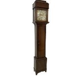 Robert Parkinson of Lancaster - an early George II oak cased 30 hr longcase clock