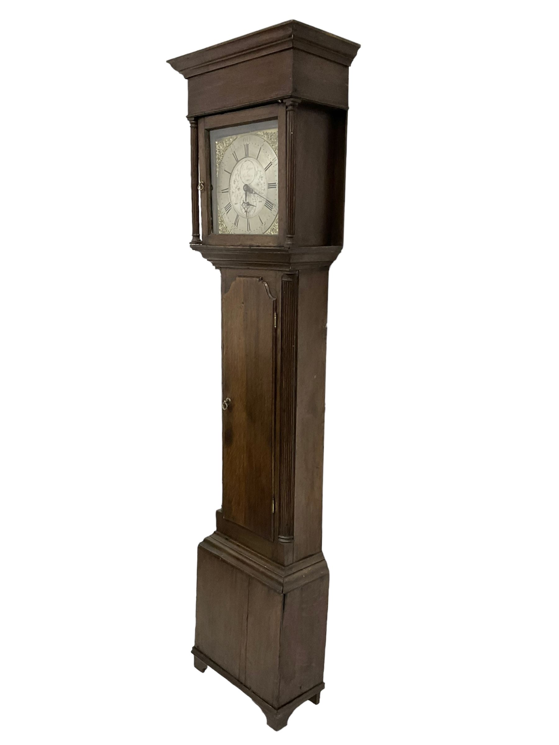 Edmund Sagar of Skipton - 18th century oak 30hr long case clock c 1790