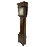 Edmund Sagar of Skipton - 18th century oak 30hr long case clock c 1790