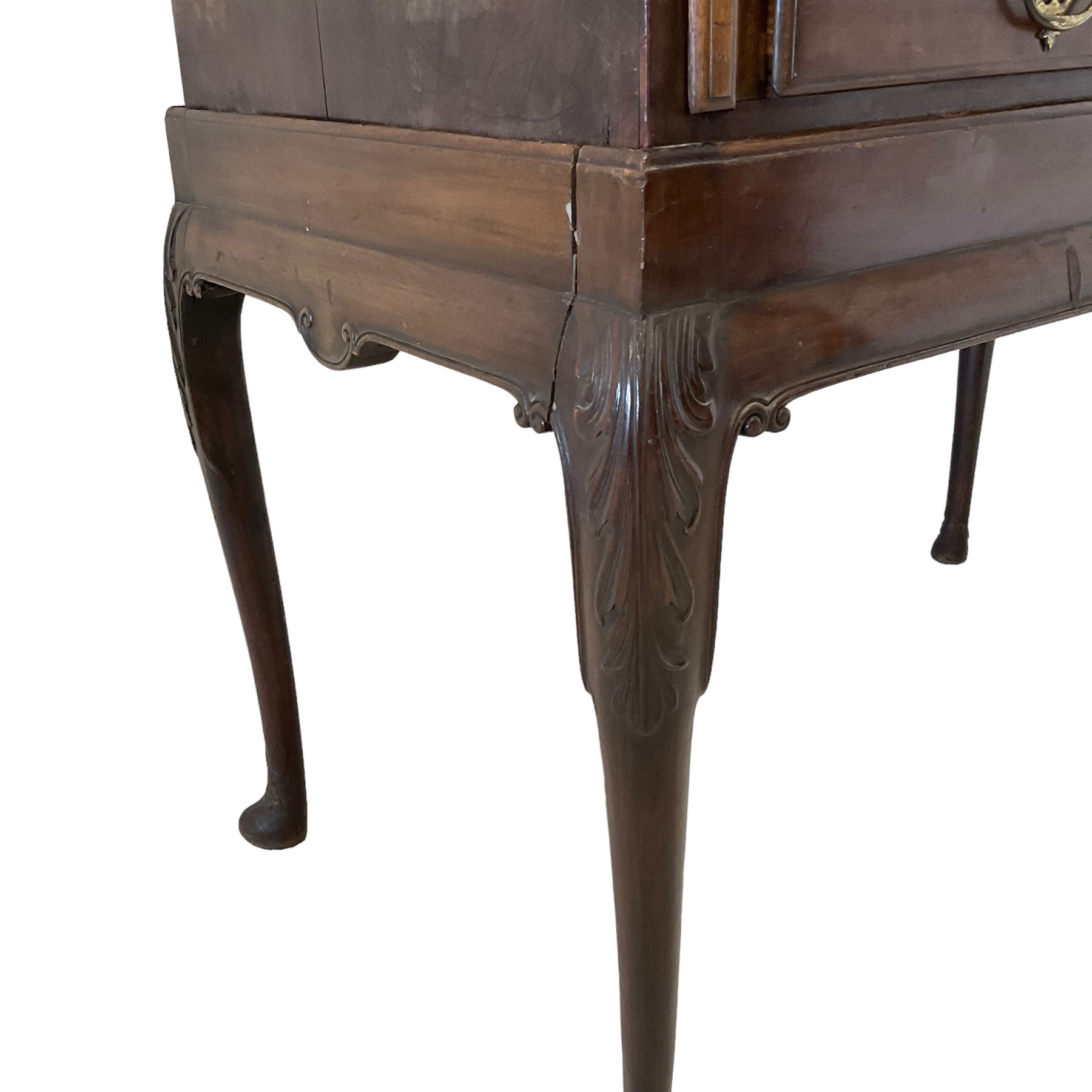 Georgian mahogany fall-front bureau - Image 6 of 8