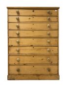 Victorian stripped pine chest