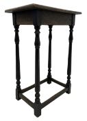 Tall oak joint stool