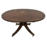 George III mahogany repurposed coffee table