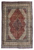 Persian Herati red ground rug
