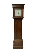 Maxell of Horsham - 30 hr single handed oak longcase with a painted dial