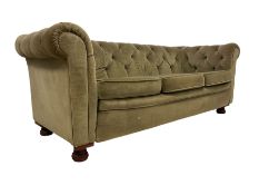 Early 20th century three seat Chesterfield sofa