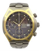 Omega Seamaster Polaris Titane gentlemans titanium automatic chronograph wristwatch