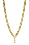 18ct gold curb link chain necklace