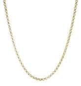 9ct gold rolo link chain necklace