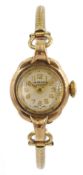 J W Benson ladies 9ct gold manual wind wristwatch