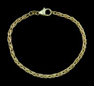 9ct gold spiga link chain bracelet