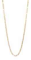 Gold Figaro link chain necklace