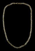 9ct white and yellow gold infinity link chain necklace