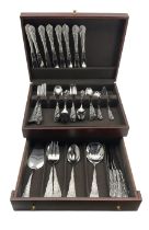 Set of American stainless steel cutlery by Reed & Barton in the Korea pattern