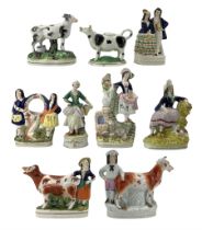 Victorian Staffordshire cow creamer