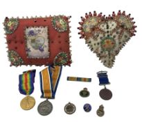 World War 1 pair of War medal and Victory medal to Pte A Harper