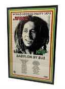 Bob Marley World Reggae Party 1978 Kaya Tour poster 'Babylon By Bus'