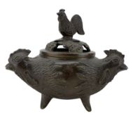 Later 19th Century Chinese bronze censer