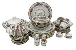 Royal Grafton Malvern pattern dinner and tea service comprising seven teacups
