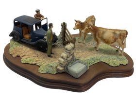 Border Fine Arts group from the James Herriot collection 'Viewing the Practice' Model No JH8 by Ray