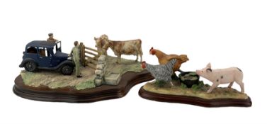 Border Fine Arts group from the James Herriot collection 'Viewing the Practice' model No.JH8 by Ray