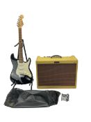 Fender Blues De Luxe Re-issue amplifier No.T-076571 with instruction leaflets and channel select ped