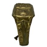 19th century Sudanese brass camel Chanfron with raised decoration