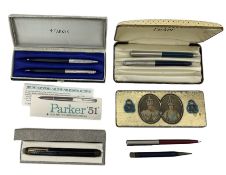 1930s Parker fountain pen with chased celluloid barrel and cap