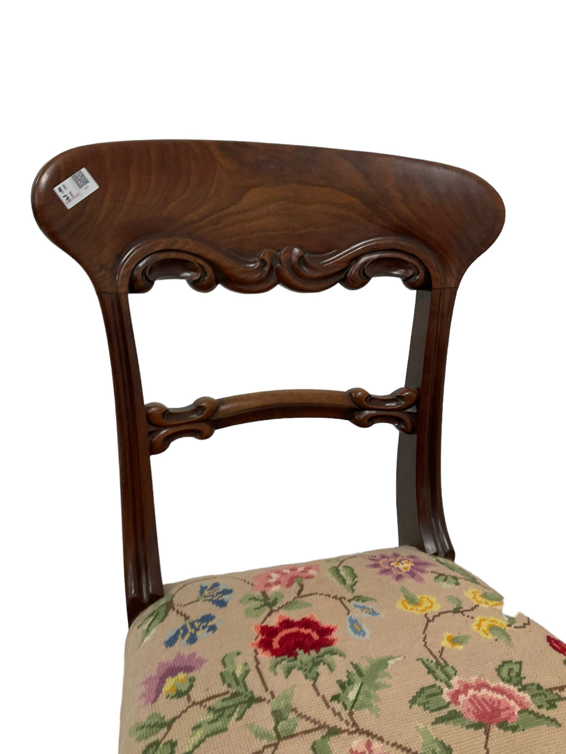 Pair of Victorian mahogany dining chairs - Image 4 of 8