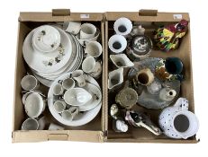 Royal Doulton Westwood tea and dinner service and a box of ornamental items etc