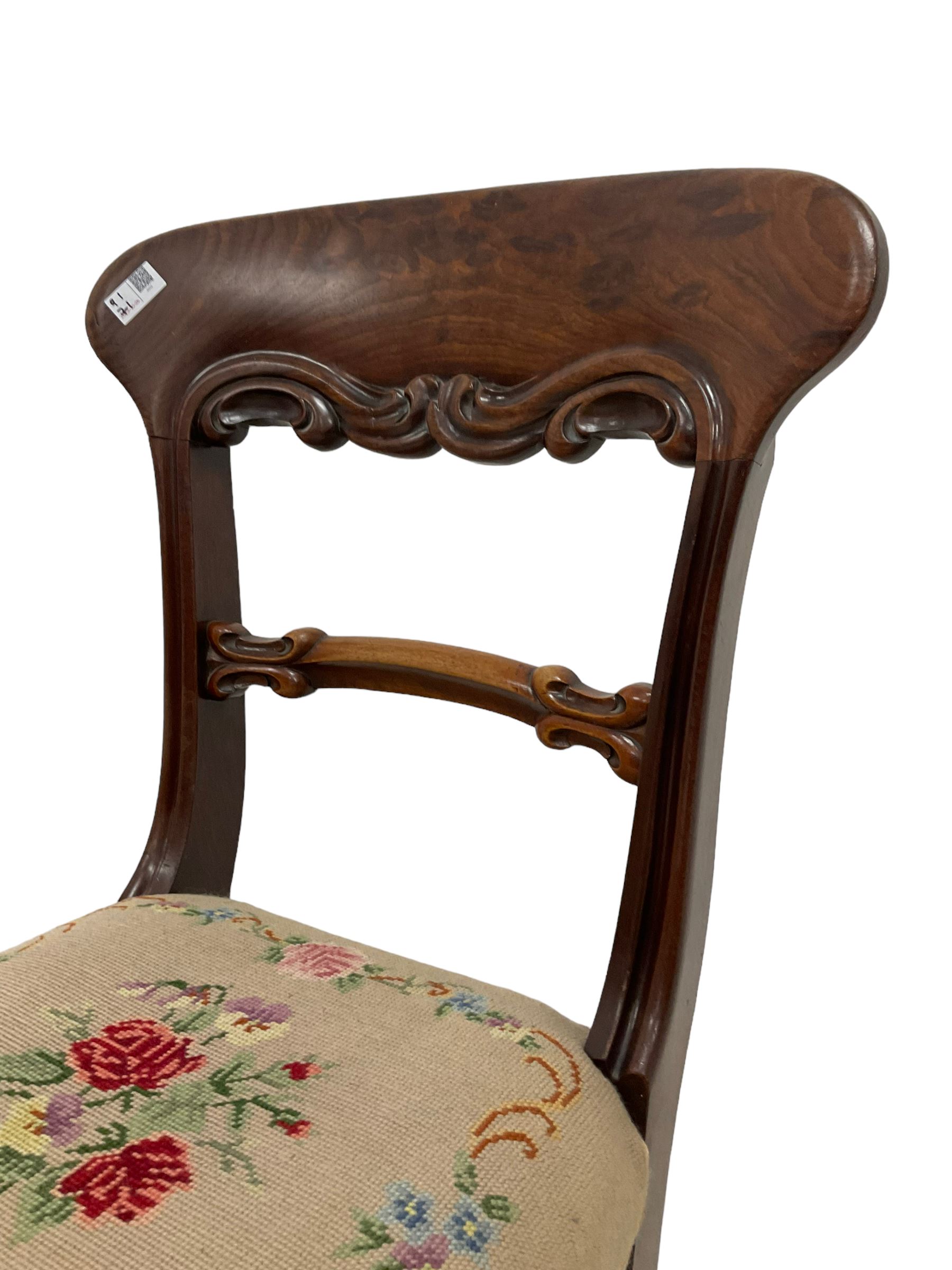 Pair of Victorian mahogany dining chairs - Image 2 of 8