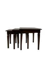 Stag Minstrel - nest of three mahogany side tables