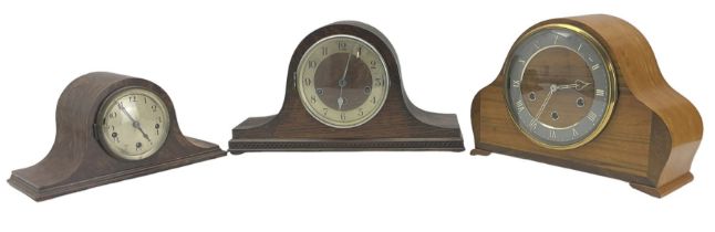 1920s mantel clock with steel dial and two other mantel clocks (3)