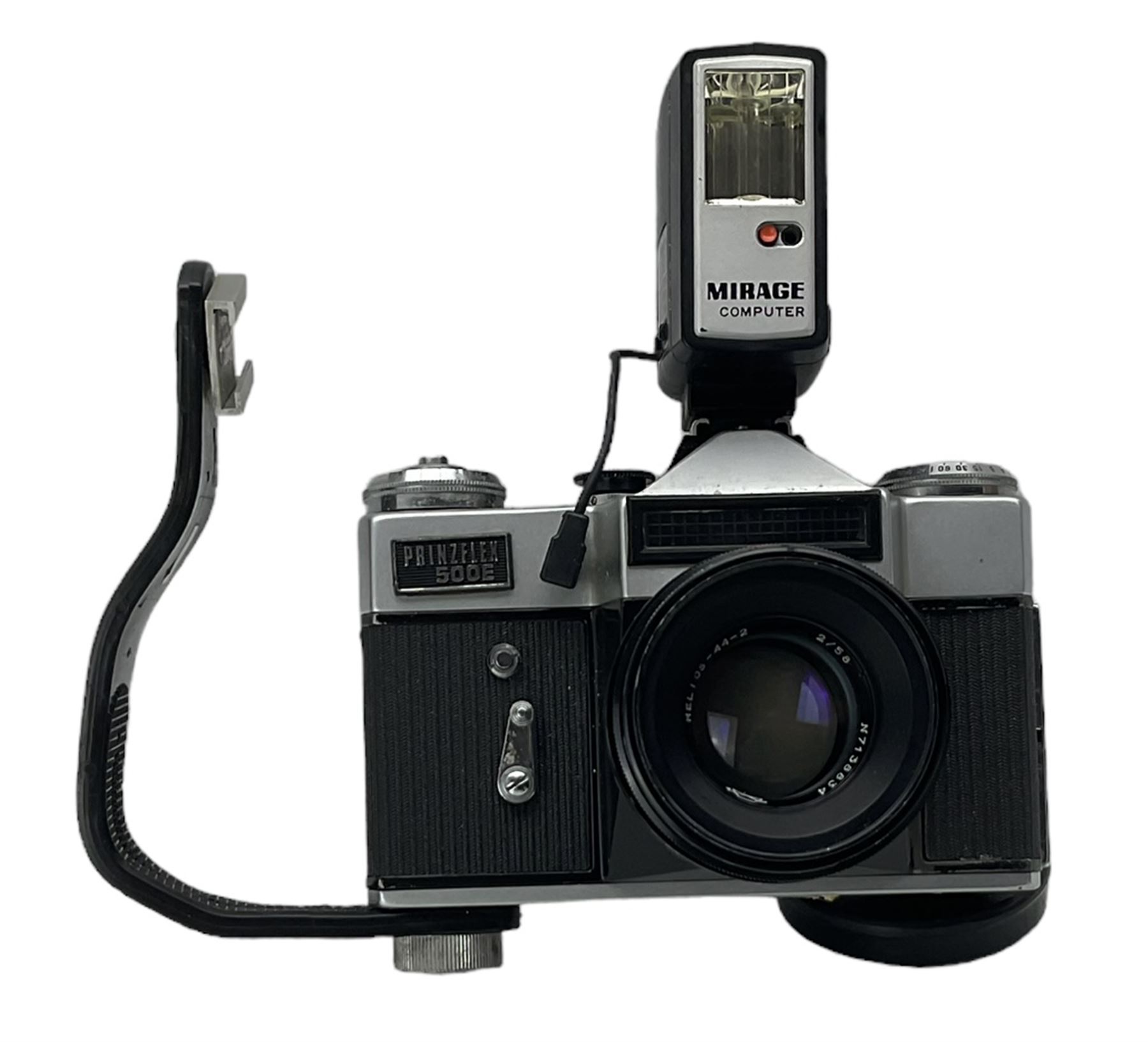 Prinzflex 500E SLR camera in custom made leather case - Image 3 of 5