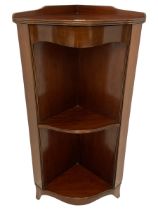 Late 20th century mahogany corner stand