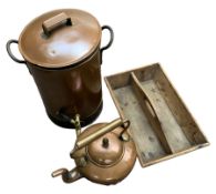 Copper tea urn
