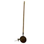 19th century wooden and metal hand-driven garden implement