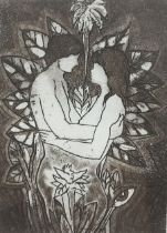 Rafael Paneca (Cuban 20th century): The Lovers