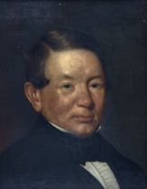 English School (19th century): Portrait of 'John Howard - High Constable of Rochdale'