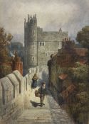 Thomas 'Tom' Dudley (British 1857-1935): Monkbar from the City Walls - York