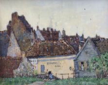 Frederick (Fred) Lawson (British 1888-1968):'Old Roofs Montreuil France'