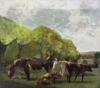 English School (Early 20th century): Cattle Grazing