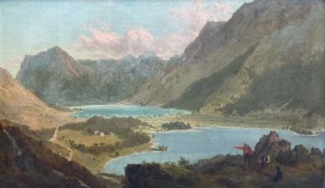 James Roberts of Leeds (British 1837-1909): 'Crummock & Buttermere' Lake District