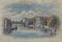 George Fall (British 1845-1925): 'Lendal Bridge and Guildhall York'